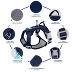 High Vis Reflective Lint Free Oxford Dual Use Dog Harness